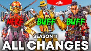 SEASON 11 ALL LEGEND BUFFS AND NERFS 🥵🥵🥵 × Apex Legends