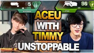 ACEU WITH iiTzTimmy  KILLED THE RANKED LOBBY !! ASH GAMEPLAY! NEW MAP!! CAR SMG! ( apex legends )
