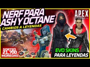APEX LEGENDS | ASH + OCTANE NERF | SKINS MÍTICAS | AIM ASSIST  | PAXROMANO