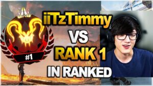 iiTzTimmy TEAM vs RANK 1 TEAM in ranked | HARD GAME | PERSPECTIVE ( apex legends )