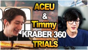 iiTzTimmy played ranked with aceu - 360 Kraber Shot  | DOUBLE KRABER ( apex legends )
