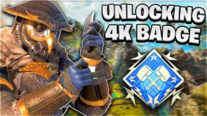 UNLOCKING MY 4K BADGE ON BLOODHOUND | Apex Legends Season 12