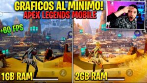 APEX LEGENDS MOBILE SIN LAG Y GRAFICOS AL MINIMO!! - LA MEJOR CONFIGURACION 1GB y 2GB RAM