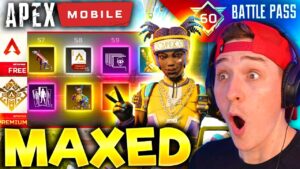 FIRST MAXED BATTLE PASS in APEX LEGENDS MOBILE 🔥