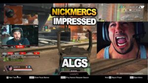 Lewda Impressed Nickmercs With Insane Clutch in algs ( apex legends )