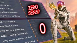 What Happens If YOU CHANGE YOUR SENS TO ZERO On Apex Legends