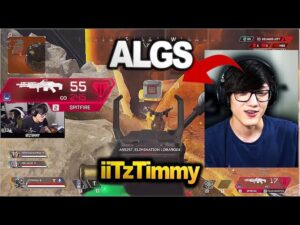 iiTzTimmy  tries using the spitfire  in ALGS Tournament ( apex legends )