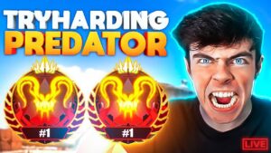 TRYHARDING IN PREDATOR RANK on APEX LEGENDS MOBILE.. (full sweat mode)