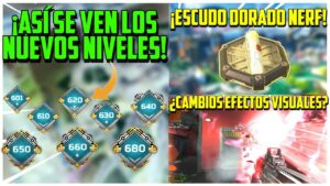 ¡NIVELES + CAMBIOS VFX + NERF ESCUDO DORADO + EASTER EGG* Y MÁS! APEX LEGENDS TEMPORADA 13
