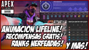 ¡Todas las recompensas gratis del próximo evento, Ranks nerfeadas y mas! Apex Legends SAVIORS
