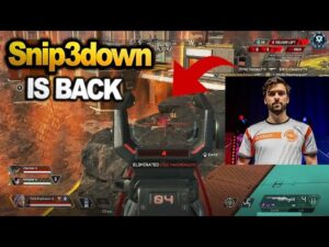 Snip3down is back !!  -  Snip3down tries using the 30 30 Repeater in ranked ( Apex Legends )