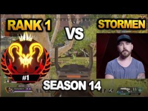 Stormen vs Rank 1 in ranked!!  HAKIS HITS THE APEX PREDATOR RANK 1 IN SEASON 14!!! ( apex legends )