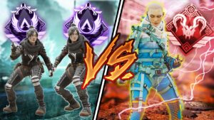 1 Pro VS 2 Master Players In Apex Legends
