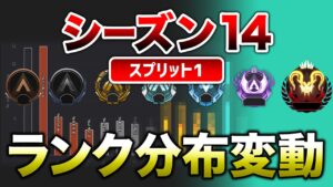 【APEX LEGENDS】ランク切り替え残り1週間！ランク分布紹介！！【エーペックスレジェンズ】