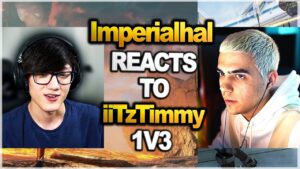 TSM ImperialHal amazed watching iiTzTimmy dominate ( 1v3 ) in ranked..  ( apex legends )
