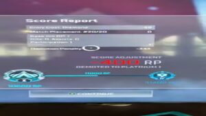Watson Shield Regeneration Challenge in Ranked Apex Legends. -400 RP…. Not even click baiting ya