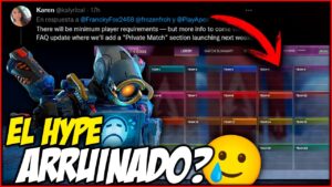 ¡Malas noticias para las partidas personalizadas! "Requisitos mínimos" | Apex Legends ECLIPSE