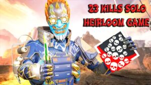 SUPER OCTANE’S HEIRLOOM 23 KILLS & 5000 DAMAGE SOLO IN INSANE GAME (Apex Legends Gameplay)
