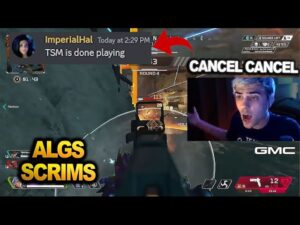 TSM Imperialhal got tilted and rage quit a match during algs scrims