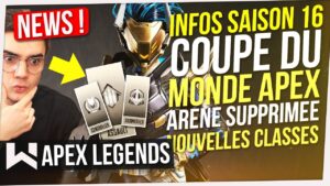 Apex News : TOUT ce qui CHANGE Saison 16, Arène Supprimée, Nouvelle Arme, ALGS (Coupe du Monde)...