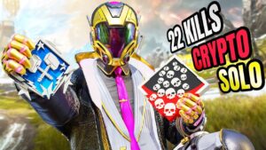 SOLO CRYPTO 22 KILLS IN AMAZING GAME (Apex Legends Gameplay)
