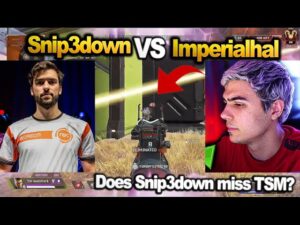 TSM Imperialhal team vs Snip3down team in ranked!! Does Snip3down miss TSM?  ( apex legends )