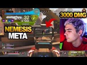 TSM Imperialhal tries using the *GOLD* NEMESIS in ranked.. 3000 DMG (apex legends )