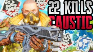 AMAZING CAUSTIC 22 KILLS & 4800 DAMAGE (Apex Legends Gameplay)