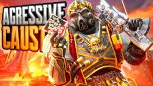 AGRESSIVE Caustic 22 KILLS and 5,500 Damage Apex Legends Gameplay Season 17