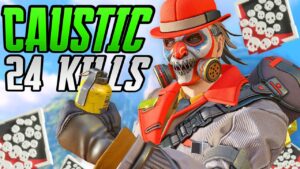 AMAZING CAUSTIC 24 KILLS WAS ABSOLUTELY INSANE (Apex Legends Gameplay Season 17)