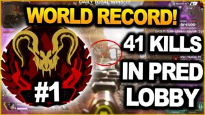 APEX RANK #1 - NEW RECORD ! 41 KILLS IN PREDATOR LOBBY ! RANK 1 dominates The Entire lobby