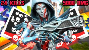 SUPER ASH 24 KILLS & 5000 DMG WITH HEIRLOOM (Apex Legends Gameplay)