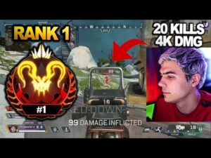 TSM Imperialhal shows RANK1 how to play in APEX PREDATOR!! 20KILLS 4K DAMAGE