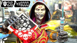 SOLO ASH 26 KILLS & 6000 DAMAGE WAS INSANE (Apex Legends Gameplay)