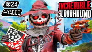 INCREDIBLE BLOODHOUND 24 KILLS & 4000 DMG (Apex Legends Gameplay)