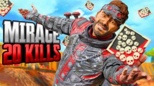AMAZING Mirage 21 KILLS and 4,165 Damage Apex legends Gameplay Season 18