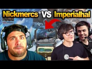 DOJO Imperialhal team vs Nickmercs team in algs scrims!! first win with HAL DOJO