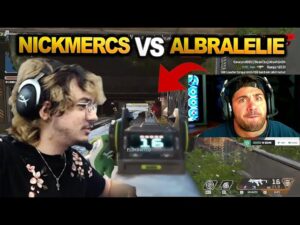 Nickmercs team vs albralelie team in algs scrims.. Nothing to do against Albralelie!!