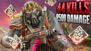 INSANE Caustic 44 KILLS and 8,500 Damage in TWO Games Apex Legends Gameplay Season 19