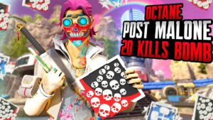 POST MALONE OCTANE 20 KILLS & 4K DMG WAS INSANE (Apex Legends Gameplay)