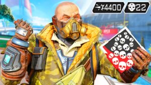 SUPER CAUSTIC 22 KILLS & 4400 DAMAGE (Apex Legends Gameplay)