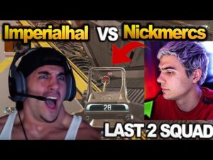 TSM Imperialhal vs Nickmercs in LAST 2 SQUAD ALGS SCRIMS APEX LEGENDS SEASON 19