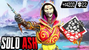 SOLO ASH & 22 KILLS  AND 4200 DAMAGE (Apex Legends Gameplay)