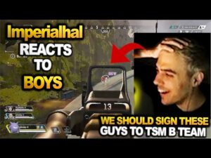 TSM Imperialhal watches BOYS Team play in amazement !! I HAL ALGS WATCH PARTY ( apex legends )