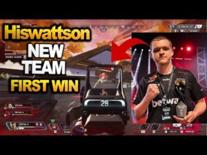 Hiswattson's * NEW* team first dominated algs pro scrims!! STREAMERS GAME ( apex legends )