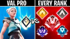 VALORANT PRO 1v1's EVERY RANK in Apex Legends (Face Reveal)