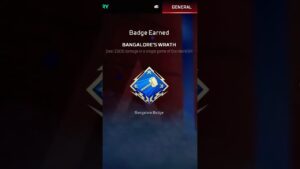 I FINALLY GOT THIS BADGE IN APEX LEGENDS!!!! (2k for Bangalore) #shorts