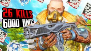 INCREDIBLE CAUSTIC 26 KILLS AND 6000 DAMAGE (Apex Legends Gameplay Season 20)