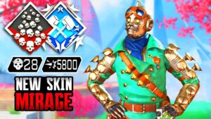 NEW MIRAGE 28 KILLS AND 5800 DAMAGE IN AWESOME GAME (Apex Legends Gameplay Season 20)