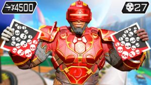 NEWCASTLE 27 KILLS AND 4500 DAMAGE (Apex Legends Gameplay)